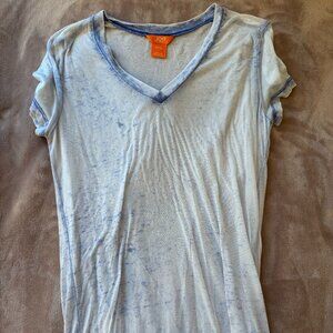 Joe Fresh Light Blue Distressed Short Sleeve T Shirt